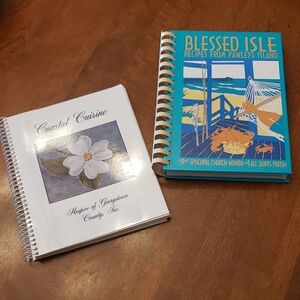 Spiral-Bound Recipe Books Set - Coastal Cuisine & Blessed Isle